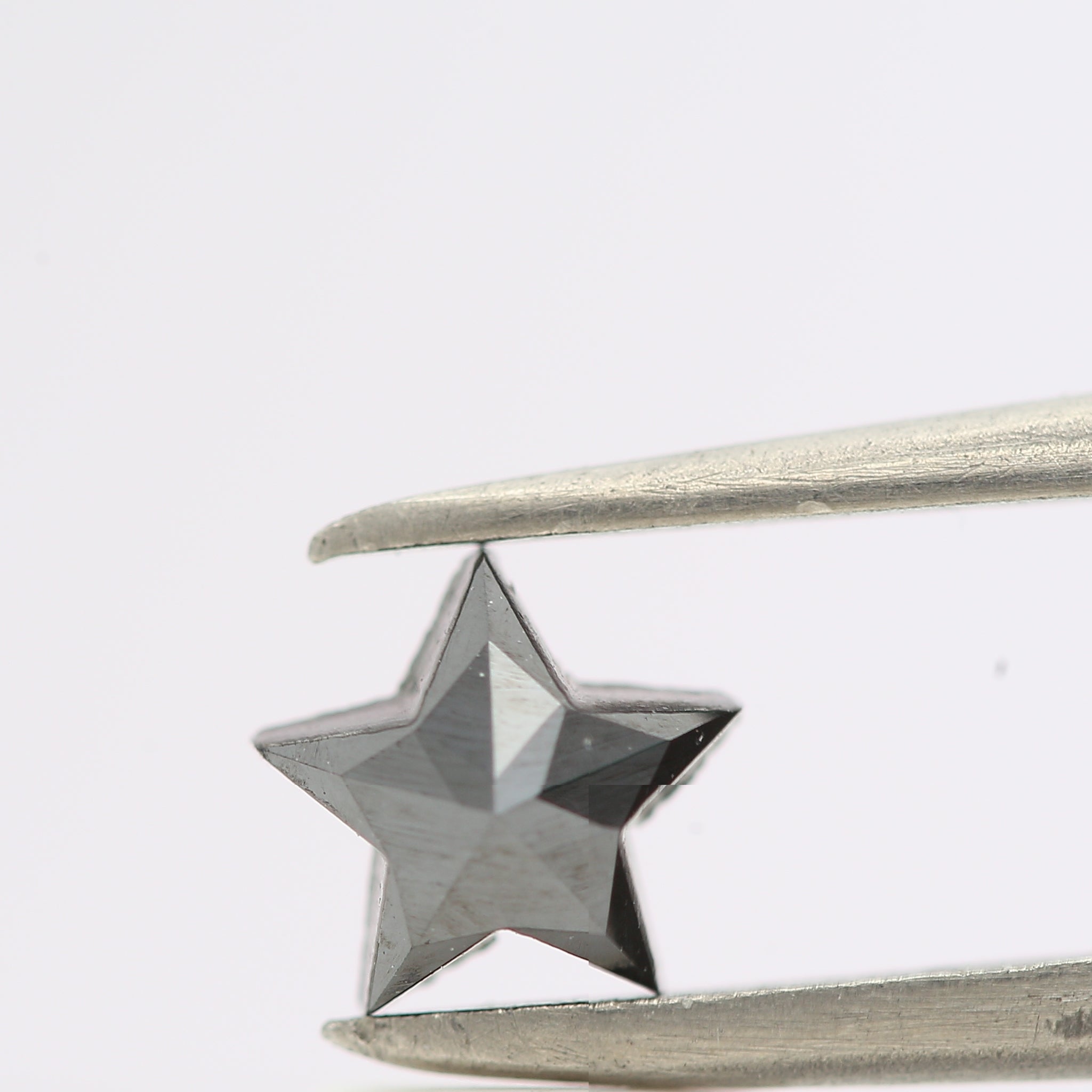 0.56 Ct Natural Black Star Cut Loose Diamond for Jewelery